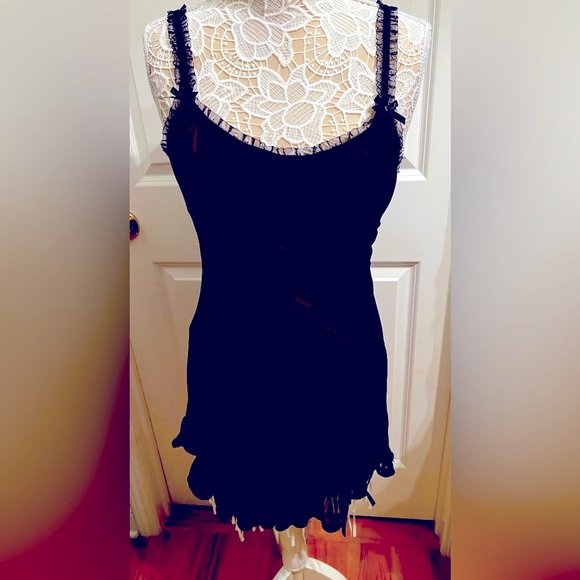 Dolls Kill Current Mood Contrast Trim Mesh Pink and black Medium Dress - Picture 5 of 6